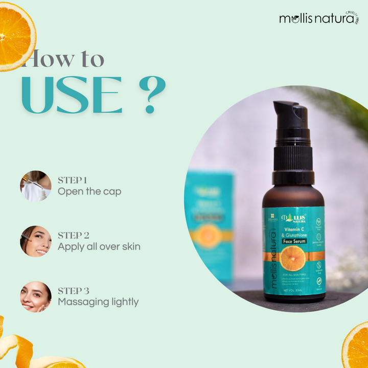 Natural Vitamin C Face Serum (Glutathione Face Serum)